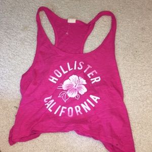Hollister Dark Pink Crop Top